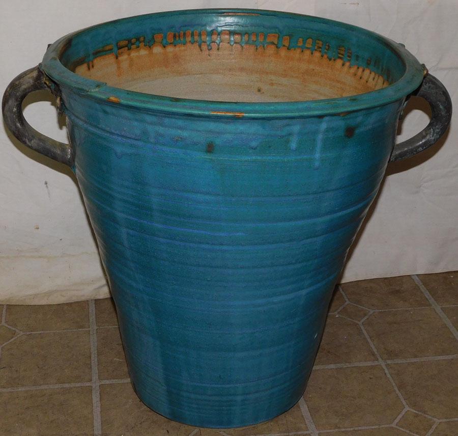 Large Double Handled Art Pottery Planter (1 of 4)