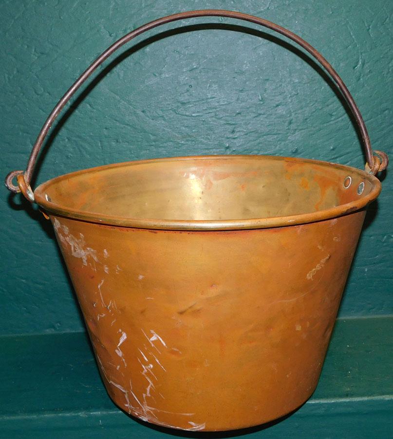 Antique Brass Bucket by Ansonia Brass Company (1 of 3)