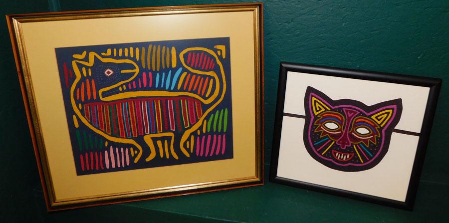 2 Framed Mola Textiles (1 of 4)