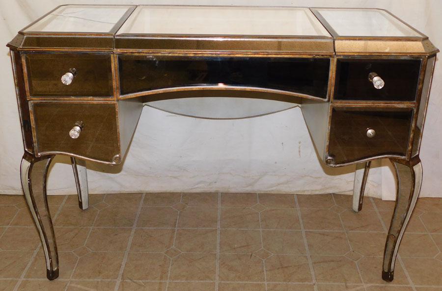 MCM Mirrored & Gilt Painted Dressing Table, (1 Mirror (1 of 9)