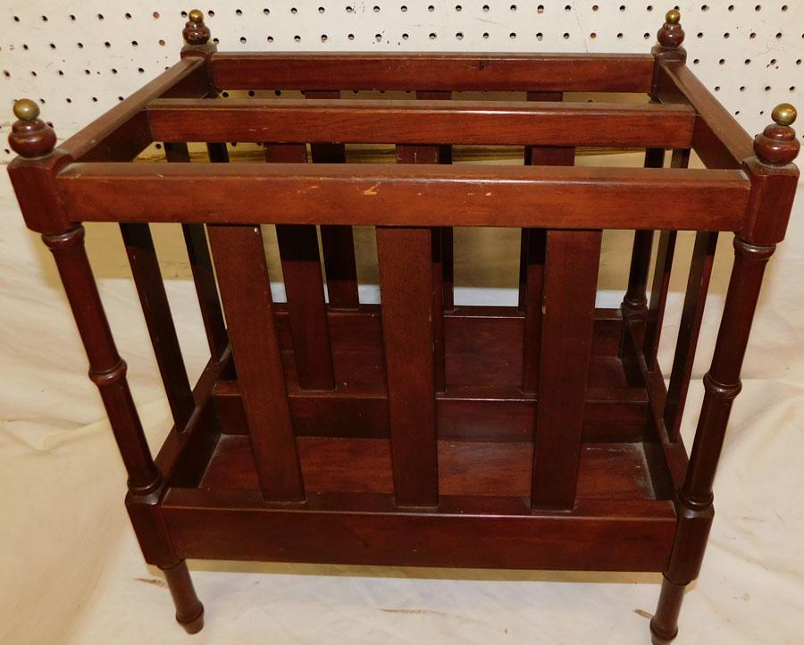 Mahogany Canterbury: Mahogany Canterbury . 17" W 11 1/4" D 18 3/4" H