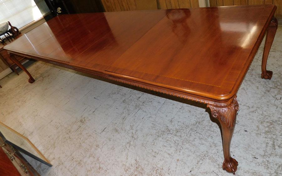 Mah Inlaid Chipp Table w/ 3 Leaves by Council Craftsman (1 of 5)