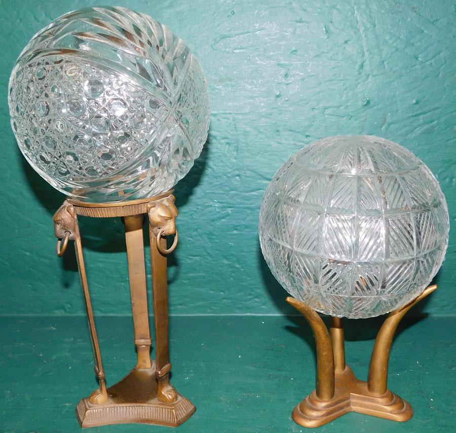 2 Press Cut Spheres on Brass Stands (1 of 4)