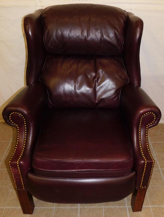 Leather Recliner by Pennsylvania House: Leather Recliner by Pennsylvania House . 42" H