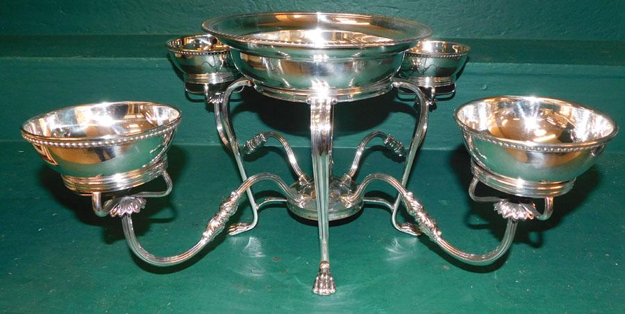 Sheffield Silverplated Epergne (1 of 5)