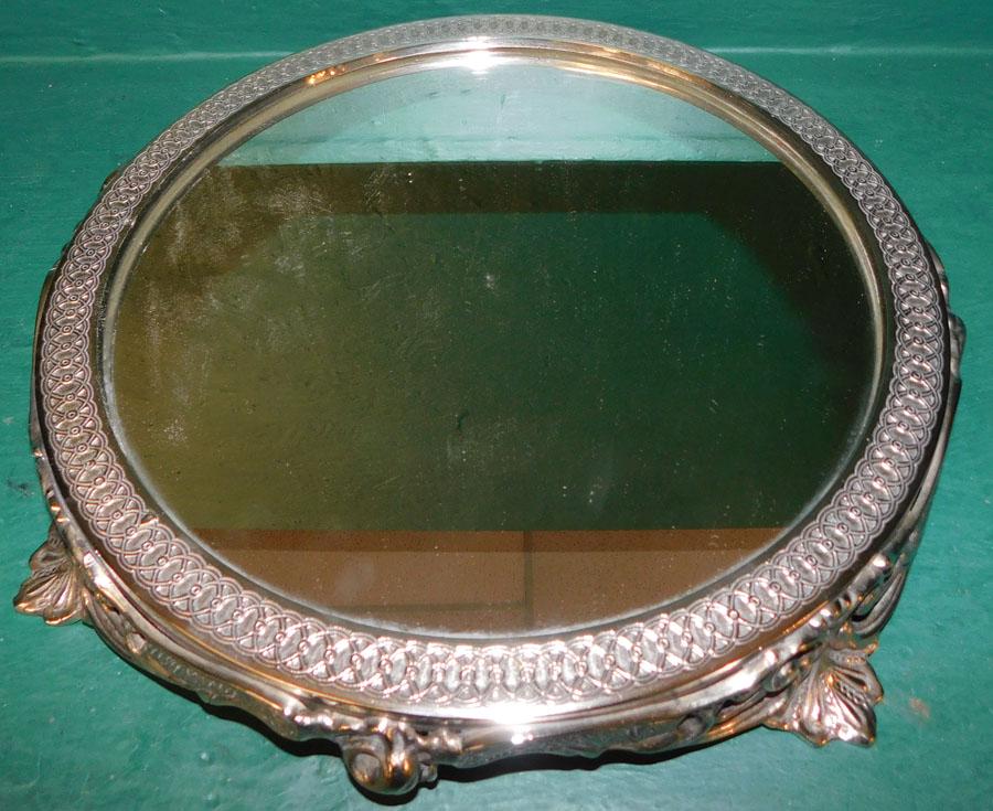 Silverplated Mirrored Plateau (1 of 4)