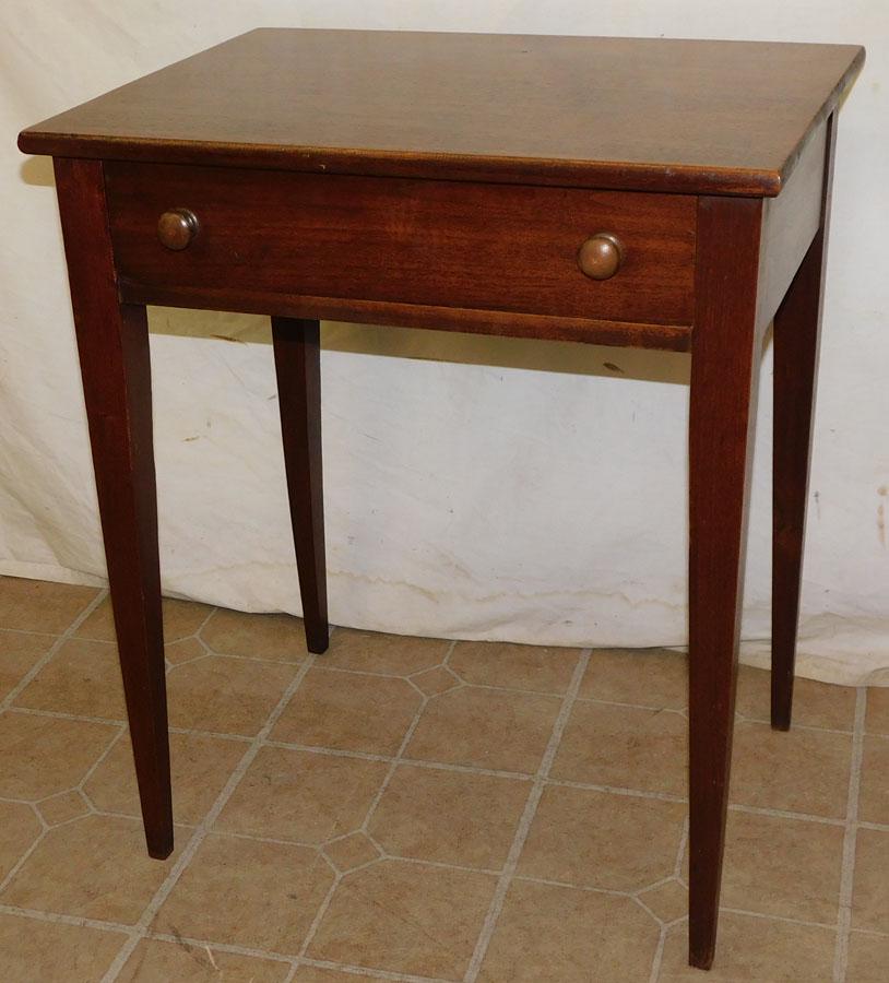 Cabinet Made Walnut One Drawer Table (1 of 4)