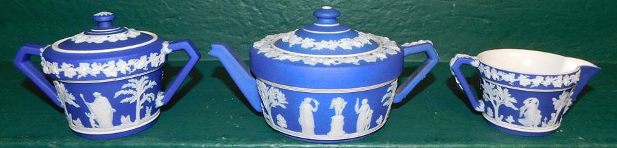 3 Piece Wedgwood Jasperware Tea Set (1 of 4)