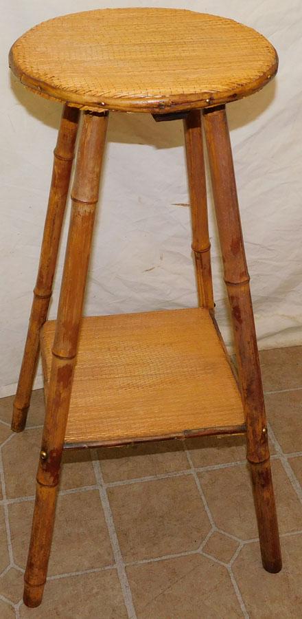 Bamboo Stool: Bamboo Stool. 28" H