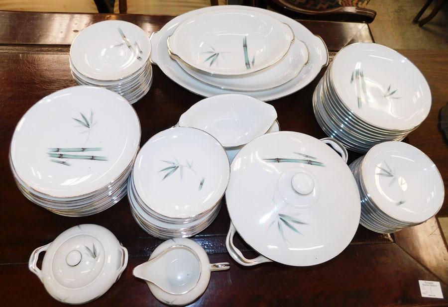 67 Piece Sango Bamboo Pattern Dinner Set (1 of 4)