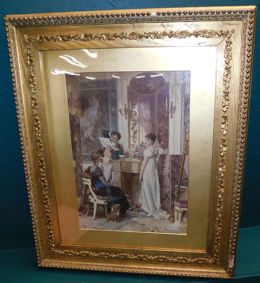 Antique Gilt Framed Print (1 of 7)