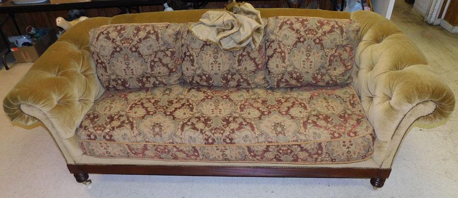 Mahogany Framed Sofa by Lillian August Collection (1 of 4)
