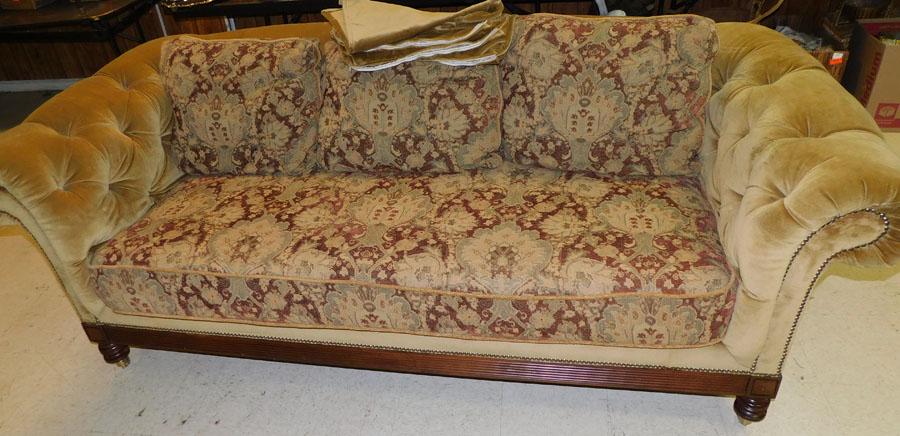 Mahogany Framed Sofa by Lillian August Collection (1 of 4)