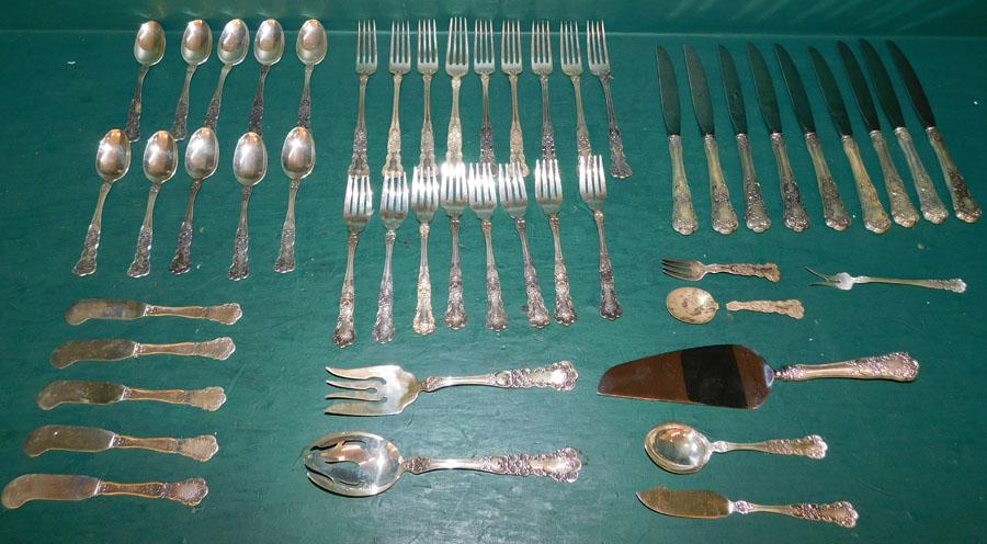 49 Pieces of Sterling Flatware, (53.2 T.O.) (1 of 7)
