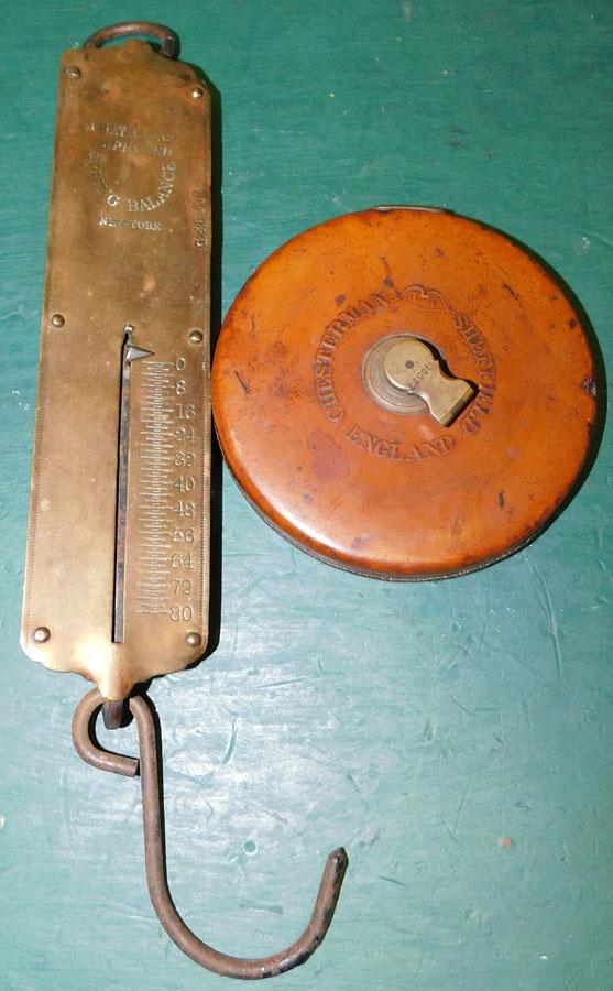 Antique Leather & Brass Measuring Tape (1 of 5)