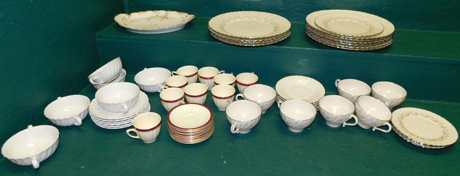 Lot of Franciscan & Crown Ducal Plates, Cups, & Saucers (1 of 6)