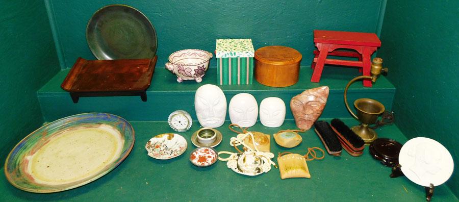 Lot of Pottery Trays, Masks, & Miscellaneous Items (1 of 5)
