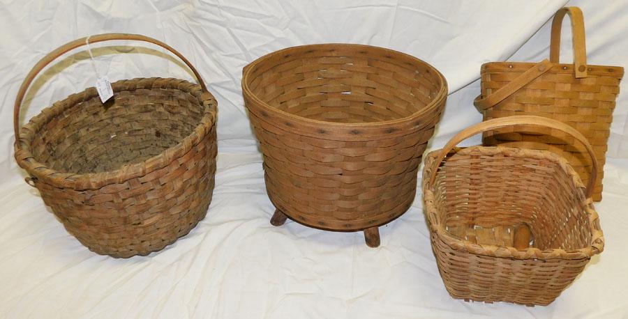 Lot of Baskets,( 2 Split Oak & 2 Longaberger) (1 of 3)