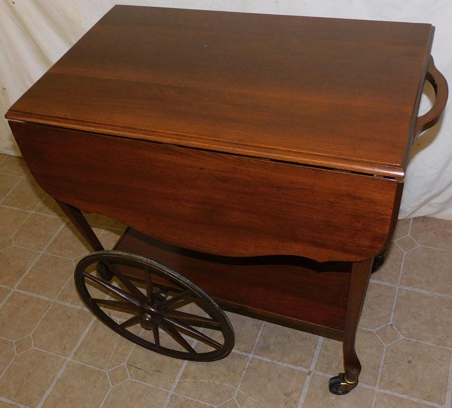 Antique Walnut Tea Cart (1 of 2)