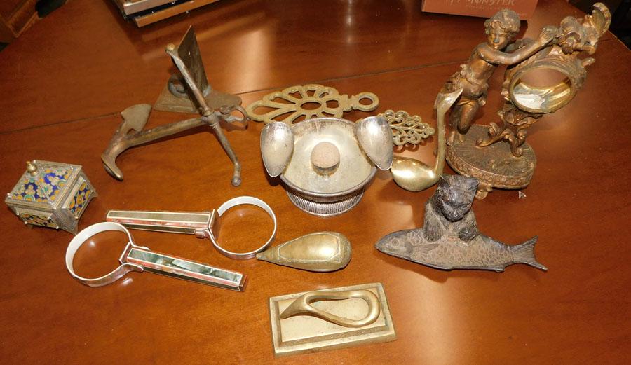 Lot of Silverplate, Brass, & Metal Items (1 of 5)