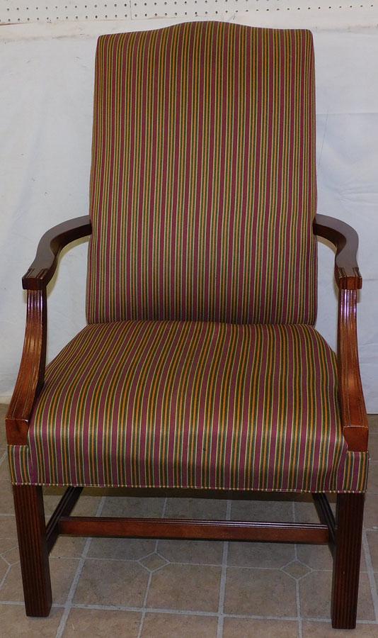 Cherry & Upholstered Library Chair by Fairfield (1 of 3)