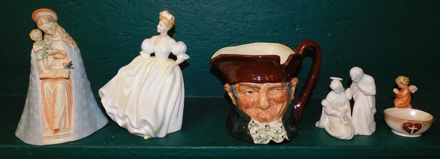Lot of Porcelain Figurines, (Goebel, & Royal Doulton) (1 of 6)