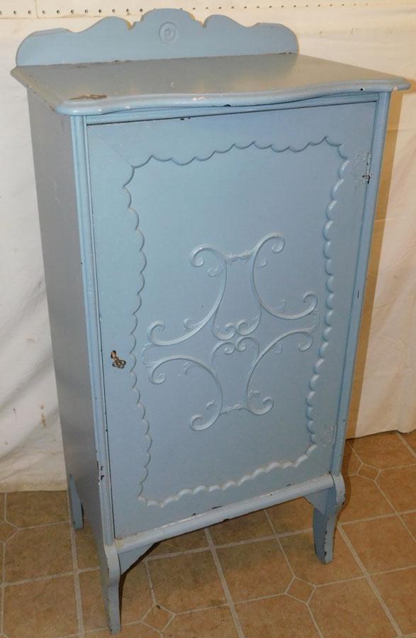 Painted Mahogany Music Cabinet: Painted Mahogany Music Cabinet. 21 1/2" W 14" D 43" H