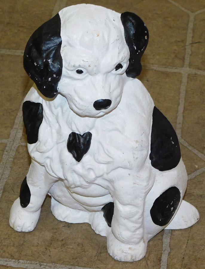 Cast Iron Dog Door Stop: Cast Iron Dog Door Stop. 8" H