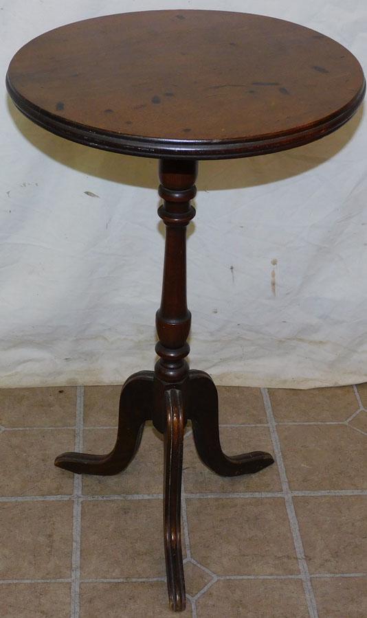 Antique Walnut Candlestand (1 of 2)