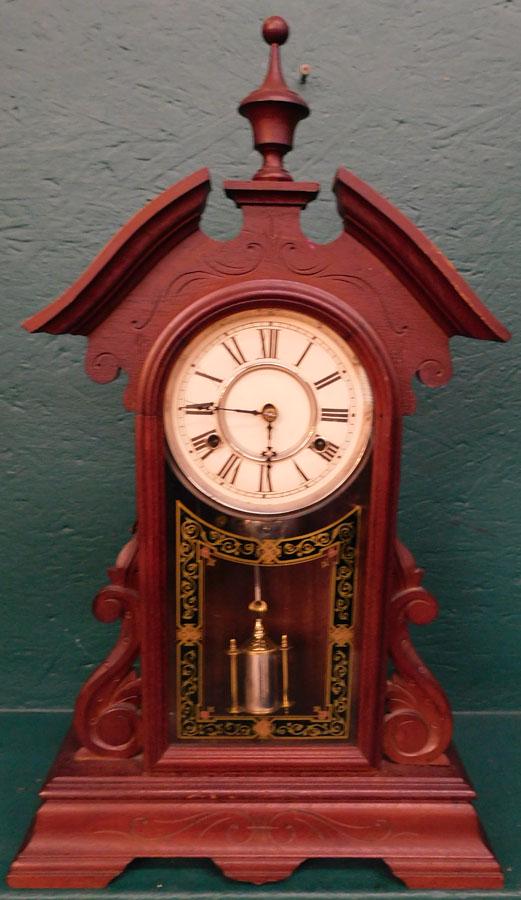 Walnut Victorian Shelf Clock (1 of 4)