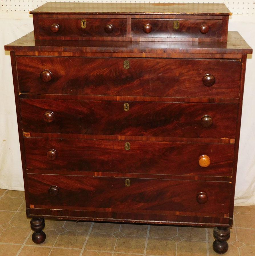 Antique 6 Drawer Cherry Chest (1 of 4)