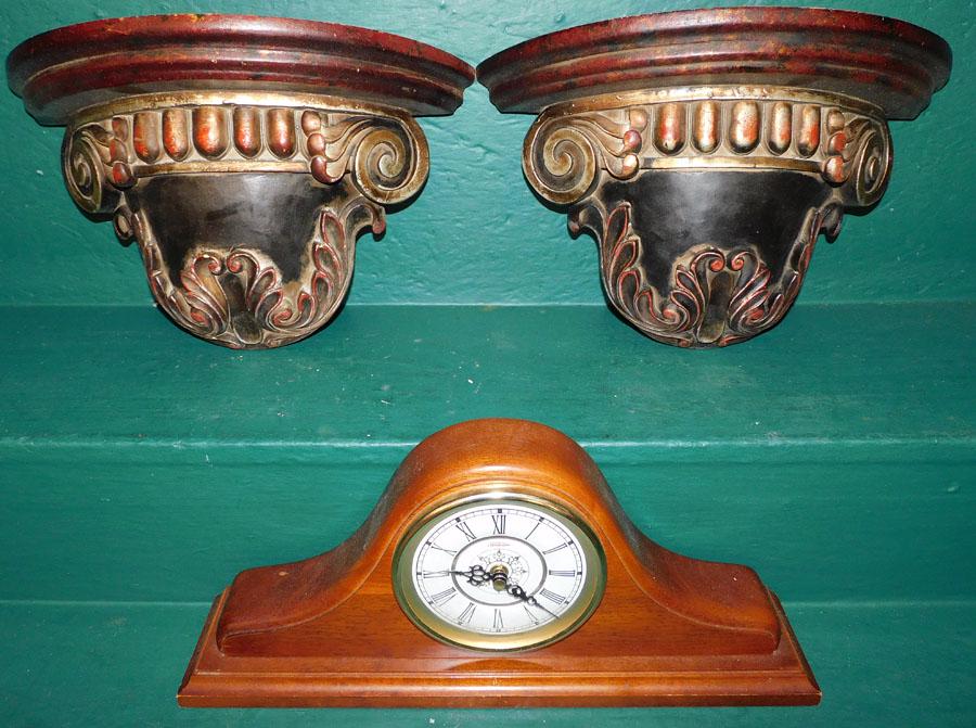 Decorative Head & Shoulders Clock & Wall Brackets (1 of 4)