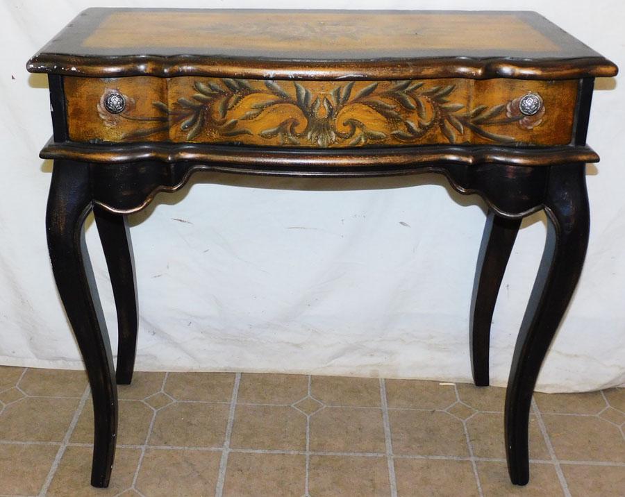 Painted 1 Drawer Console Table (1 of 4)