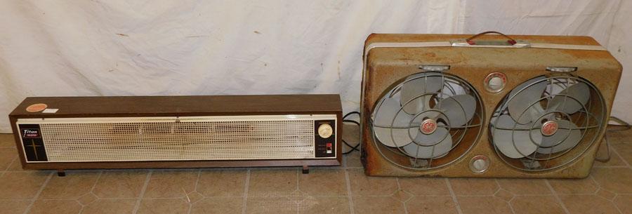 Vintage Electric Heater & GE Fan (1 of 6)