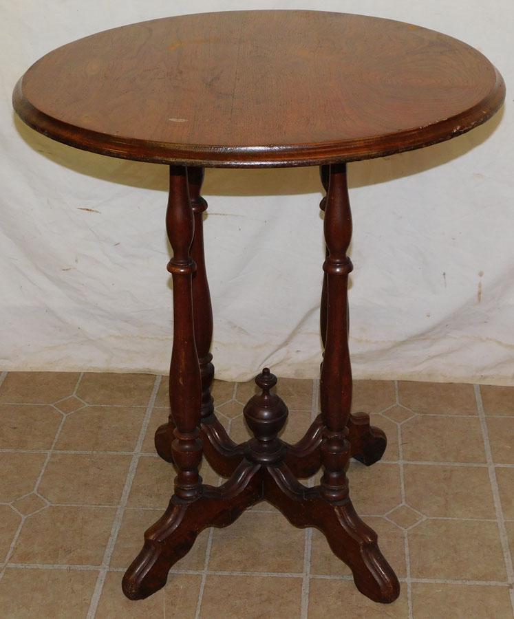Antique Walnut Lamp Table (1 of 2)