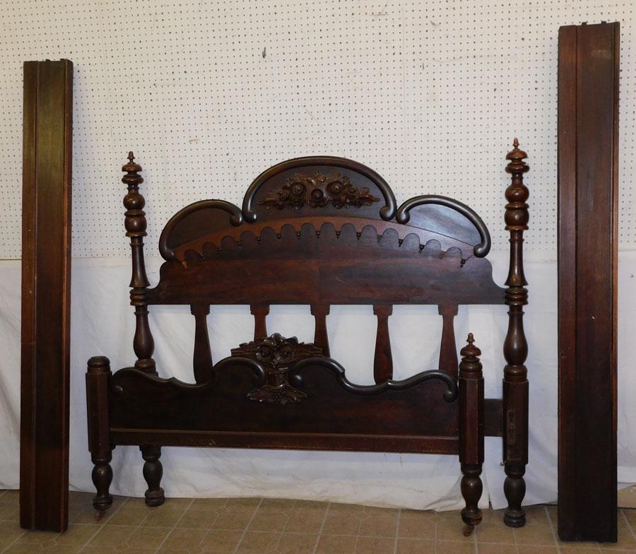 Antique Walnut Full Size Bed (1 of 3)