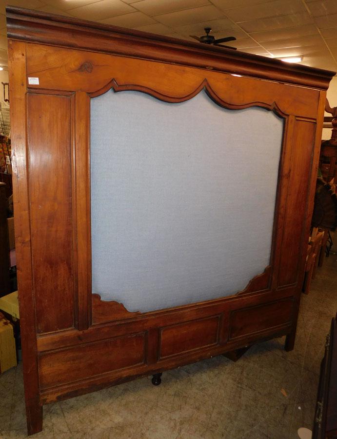 19th C Cherry Head Board: 19th C Cherry Head Board. 70 1/4" W 69 3/4" H