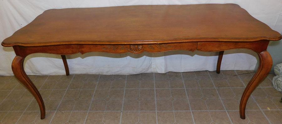 Walnut French Provincial Writing Desk (1 of 2)
