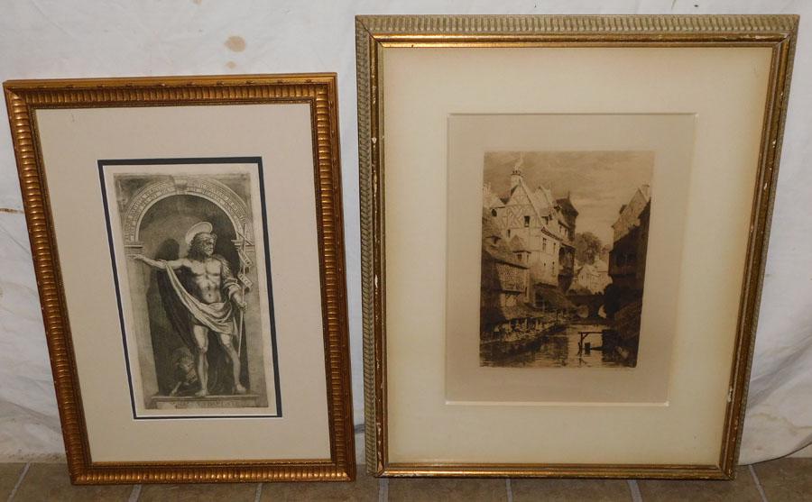 Framed Engraving & Framed Etching (1 of 5)