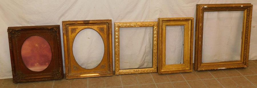 Lot 5 Antique Picture Frames (1 of 5)