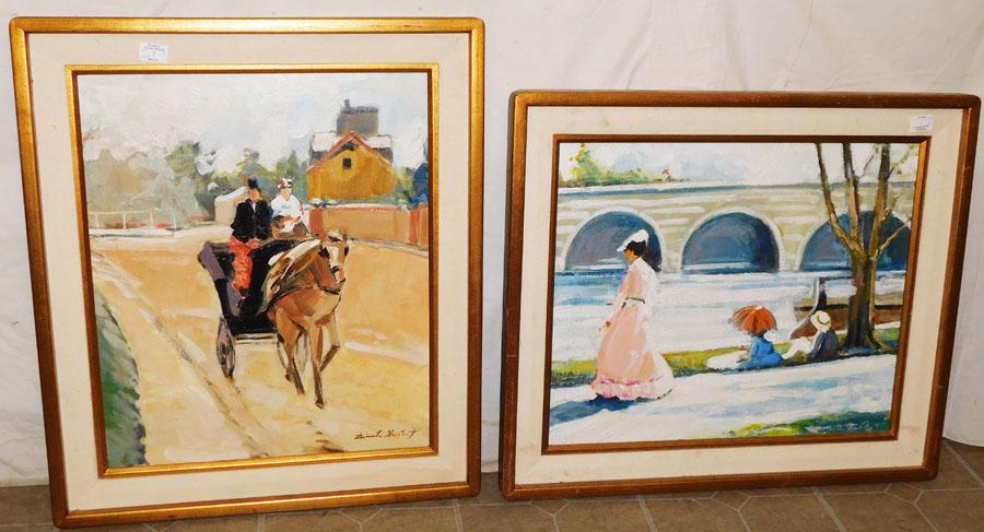 Two Framed OOC - Carriage Scene & Lake Scene (1 of 6)
