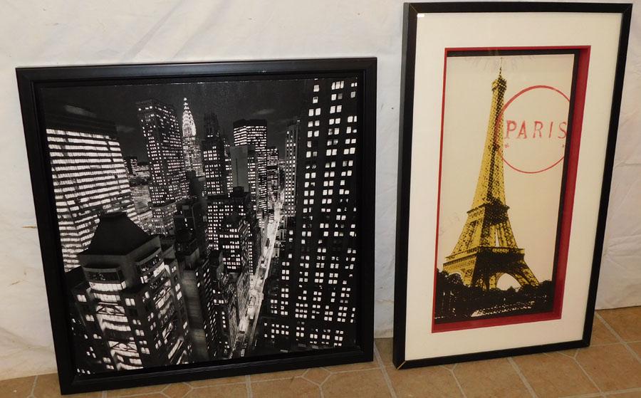 New York City Print & Eiffel Tower Print (1 of 4)