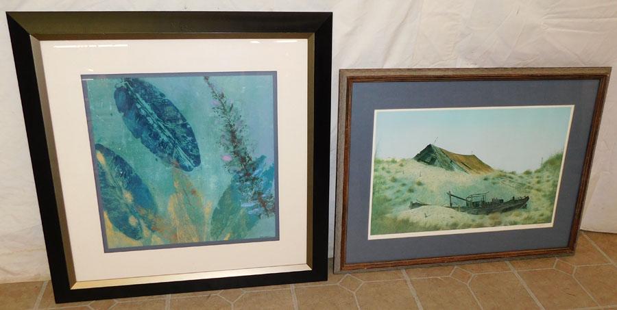 Framed Print Barn Scene & Botanical Print (1 of 7)