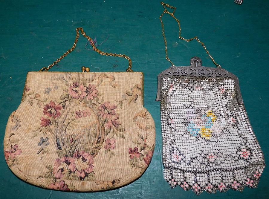 Beaded Purse By Whiting & Davidson & Tapestry Purse (1 of 2)