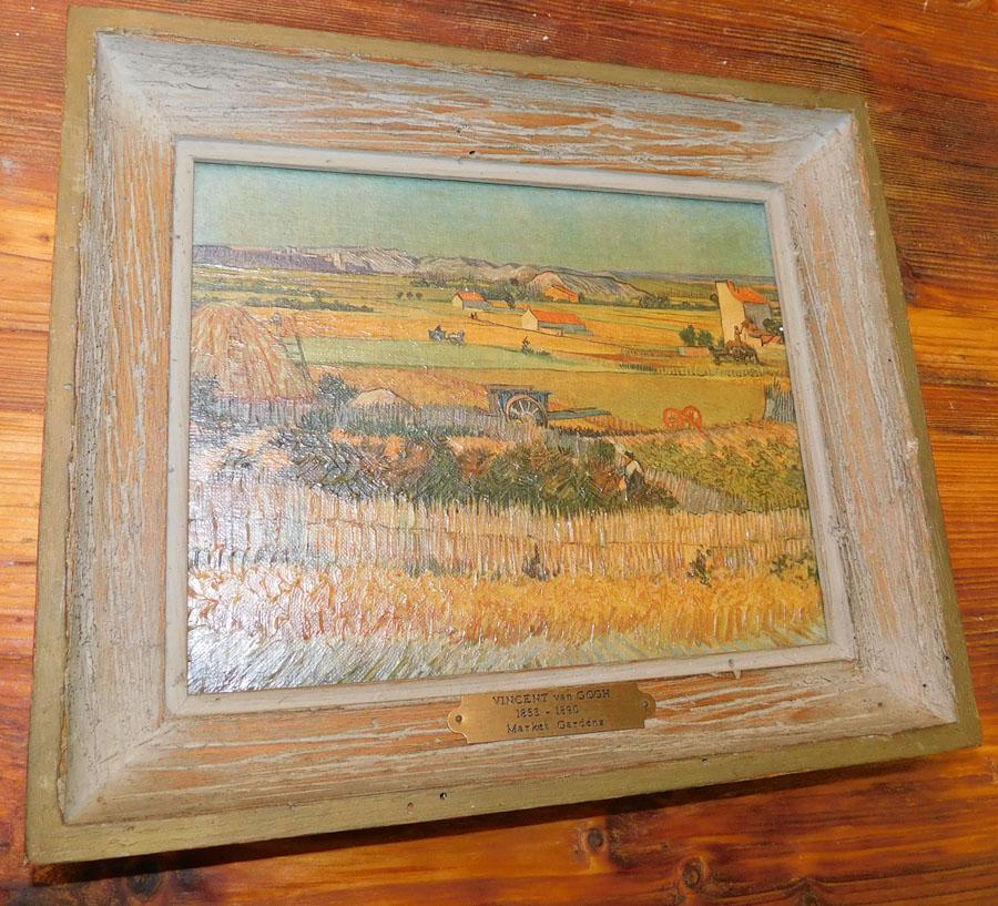 Small Framed Van Gogh Print On Canvas (1 of 5)