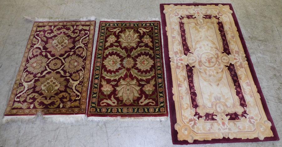 (2) 2' 0" X 3' 2" (1) 2 7 X 4 5 Handmade Oriental Rugs (1 of 7)