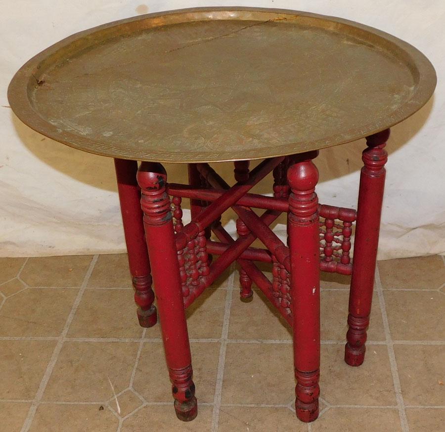 Brass Tray Top Stand (1 of 3)