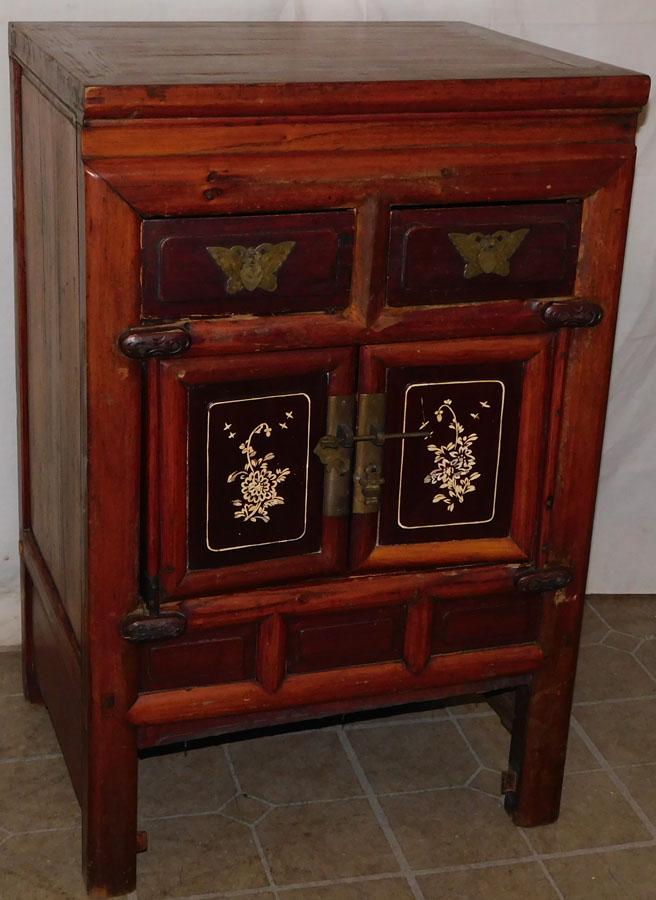 Oriental Paint Decorated Cabinet (1 of 6)