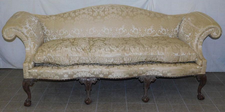 Signed C/W Kittinger Mahogany Chippendale Sofa (1 of 9)