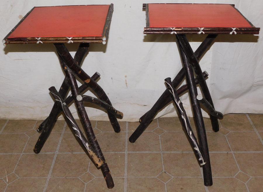 Pair of Adirondack Tables (1 of 2)